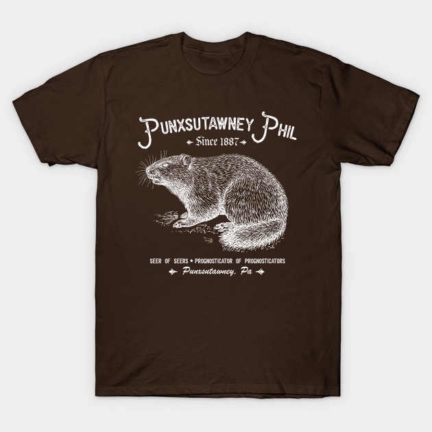 Punxatawney Phil T-Shirt by woodsman